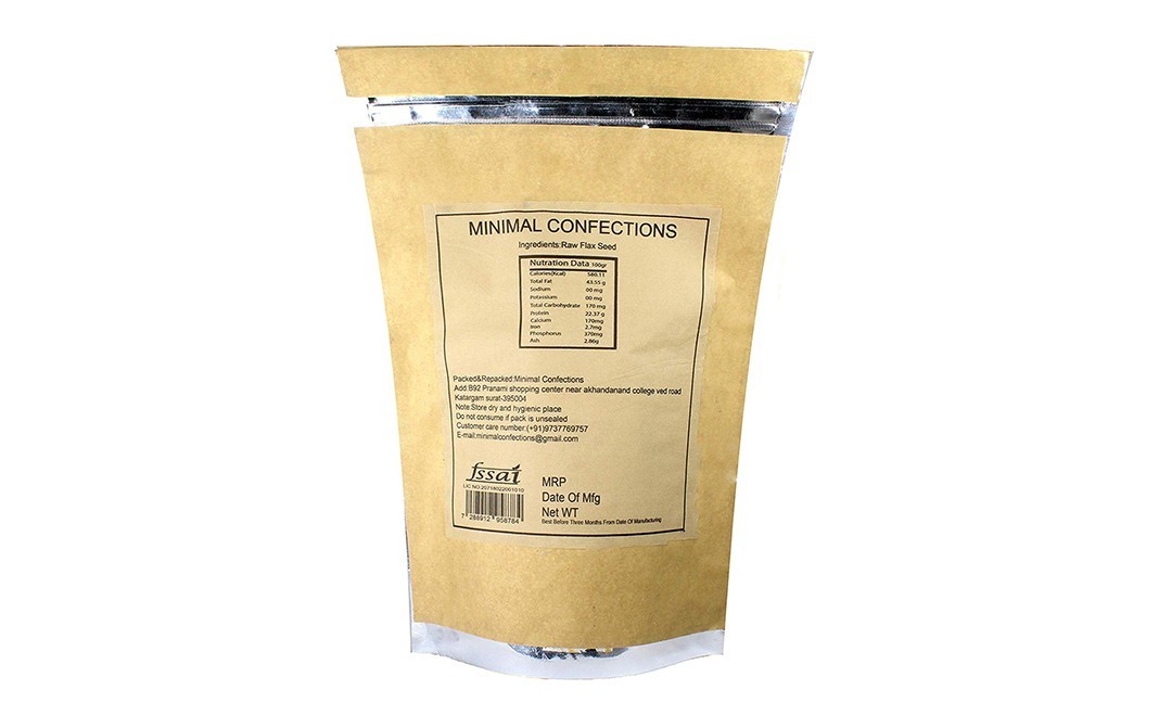Minimal Raw Flax Seed (Premium Quality Seed)   Pack  1 kilogram